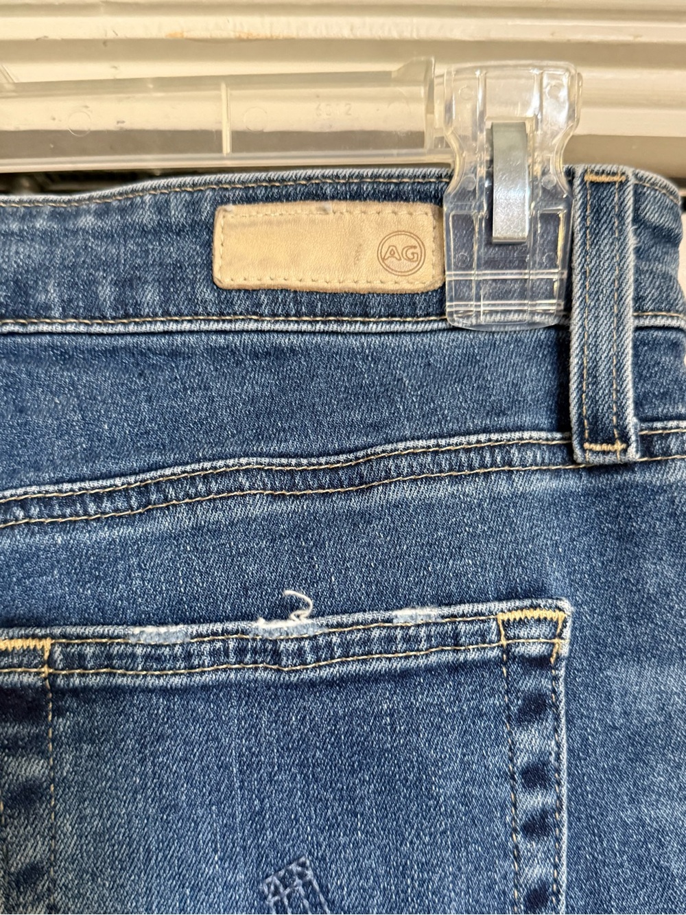 AG Adriano Goldschmied Farrah High Rise Skinny Ankle Jeans Distressed 27R - Picture 13 of 14